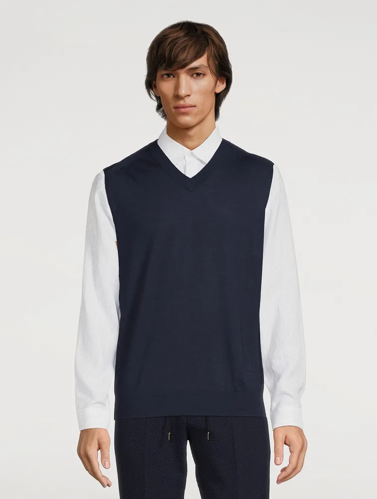 PAUL SMITH Merino Wool Knitted Vest