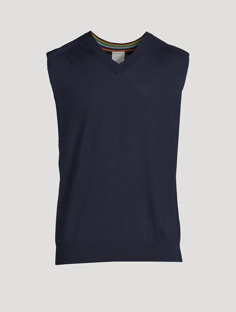 PAUL SMITH Merino Wool Knitted Vest