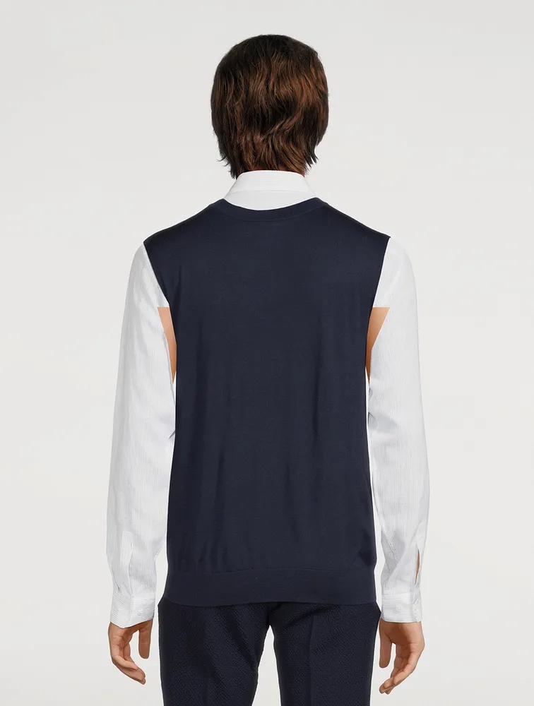 PAUL SMITH Merino Wool Knitted Vest