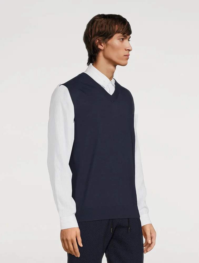 PAUL SMITH Merino Wool Knitted Vest