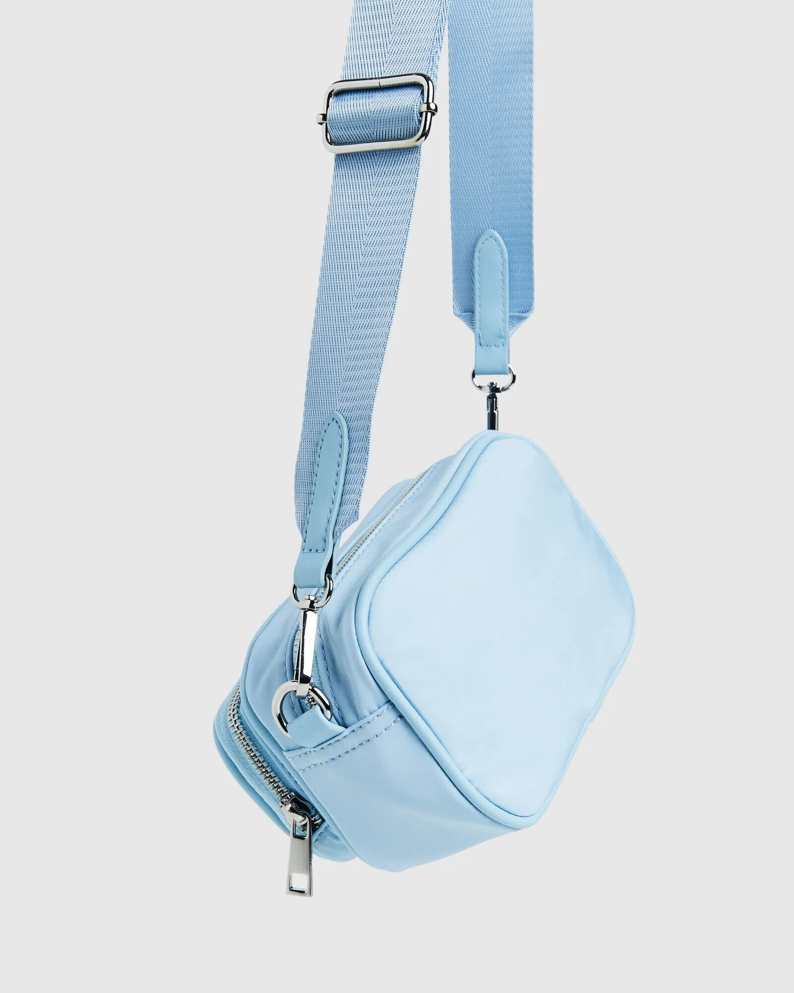 Peta + Jain Lala Recycled Cross Body Bag Sky Blue/Sliver