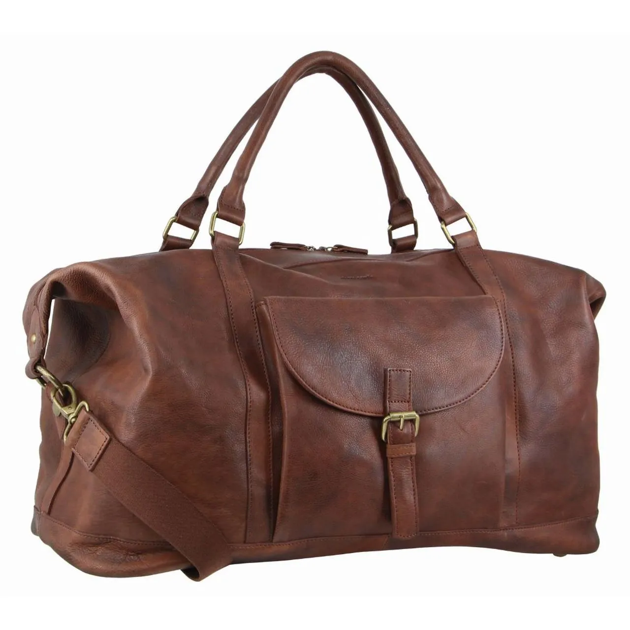 Pierre Cardin Rustic Leather Overnight Bag PC3134