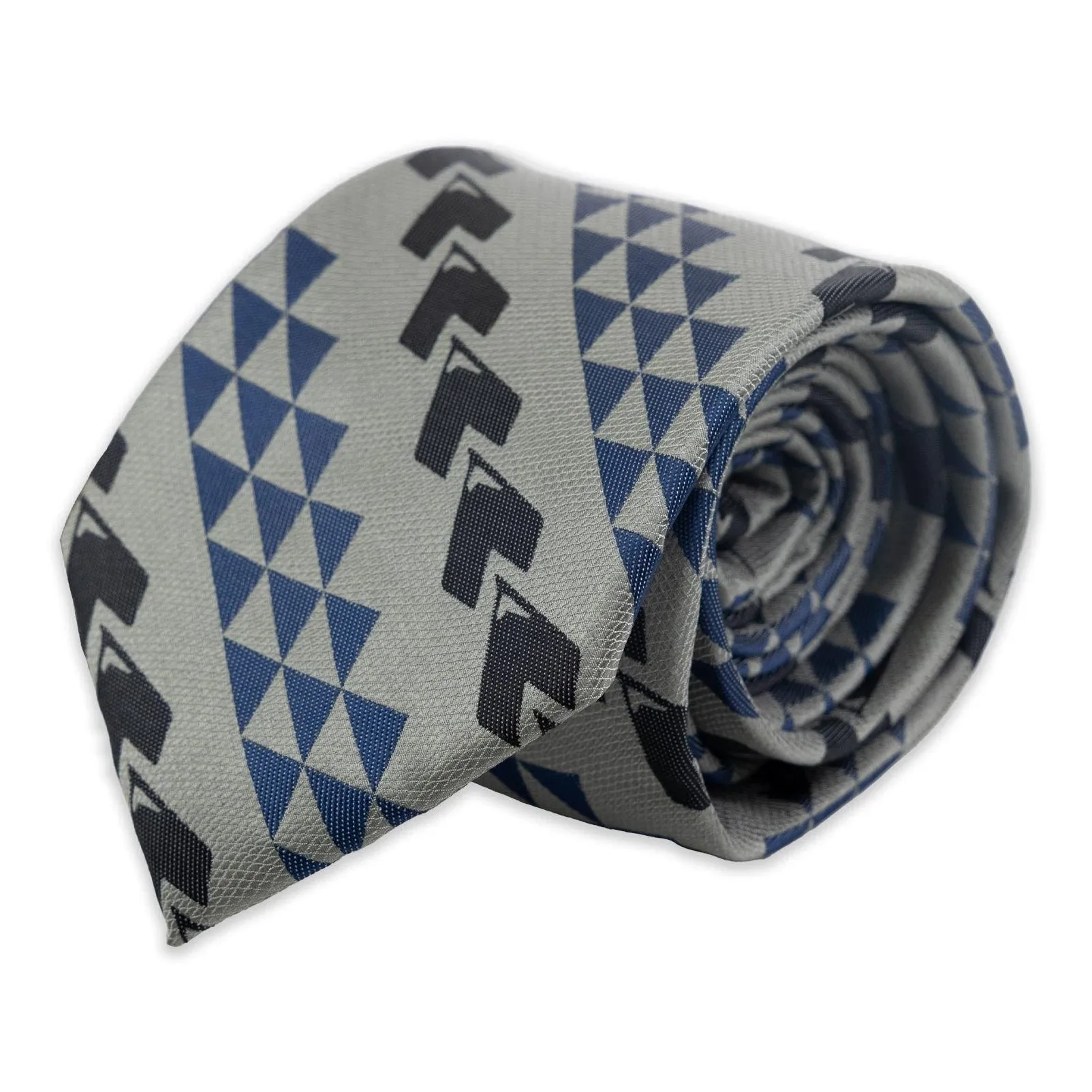 Pineapple Palaka Tribal Tattoo Gray Kakau Necktie