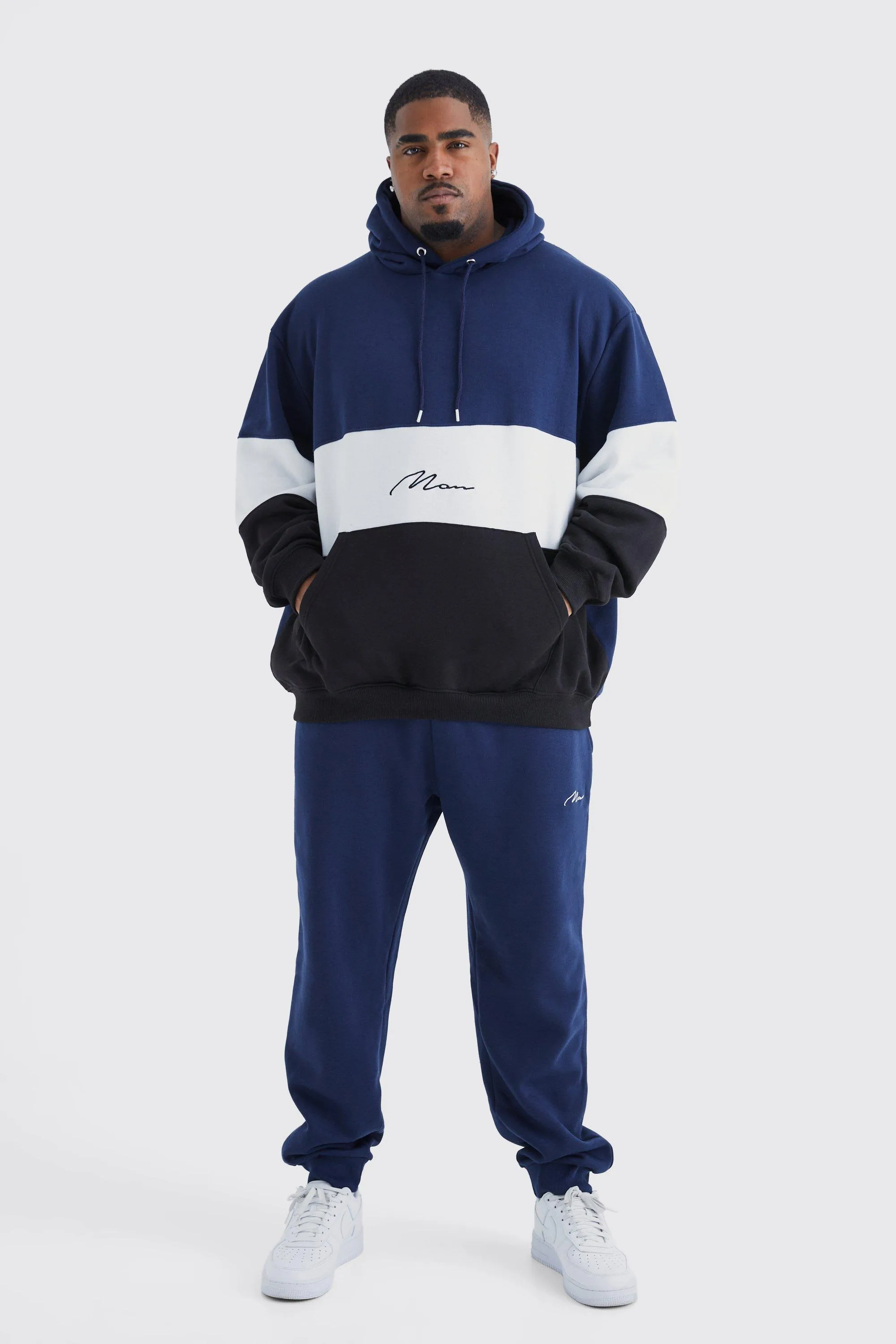 Plus Color Block Tracksuit