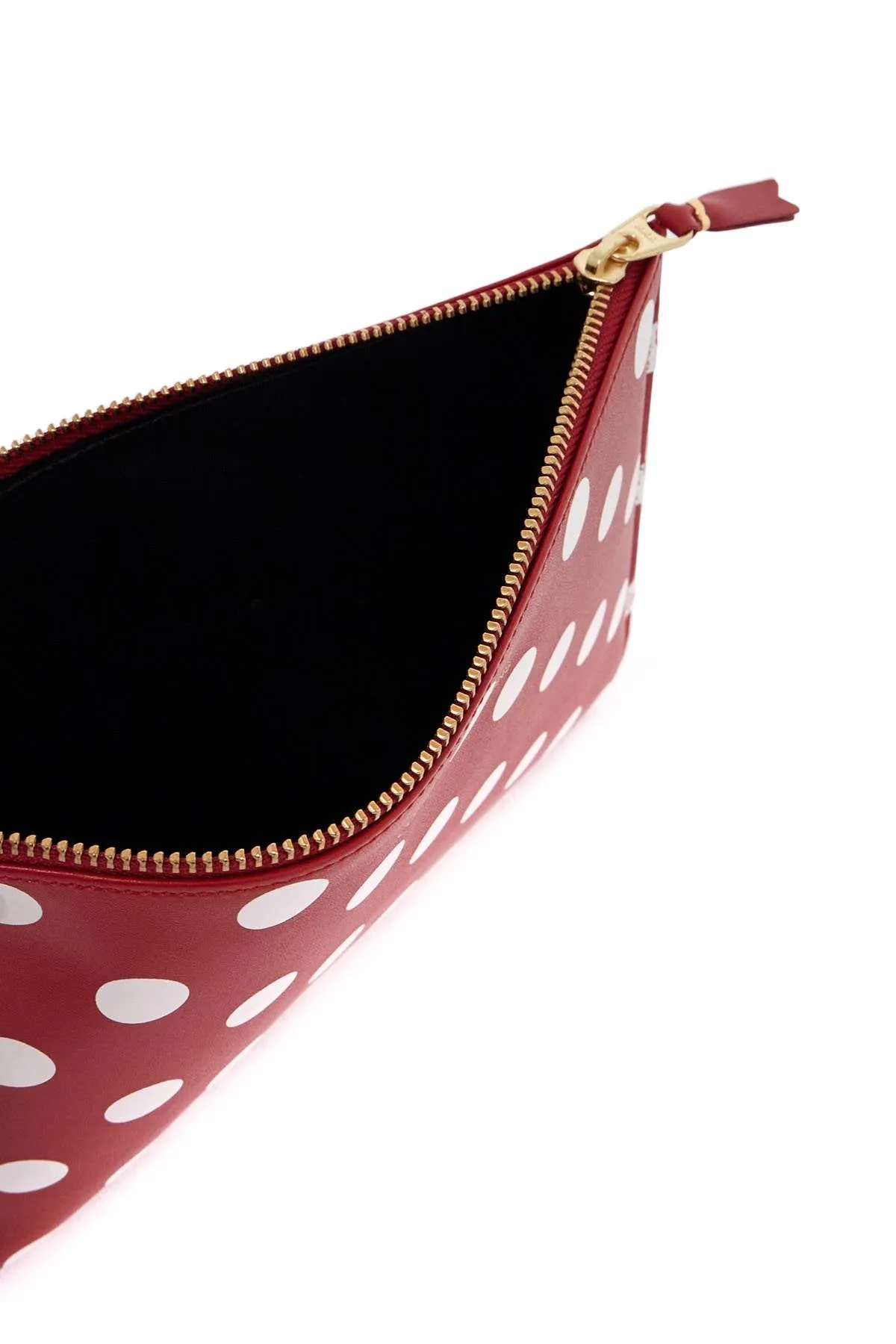 polka dot leather pouch bag SA5100PD RED