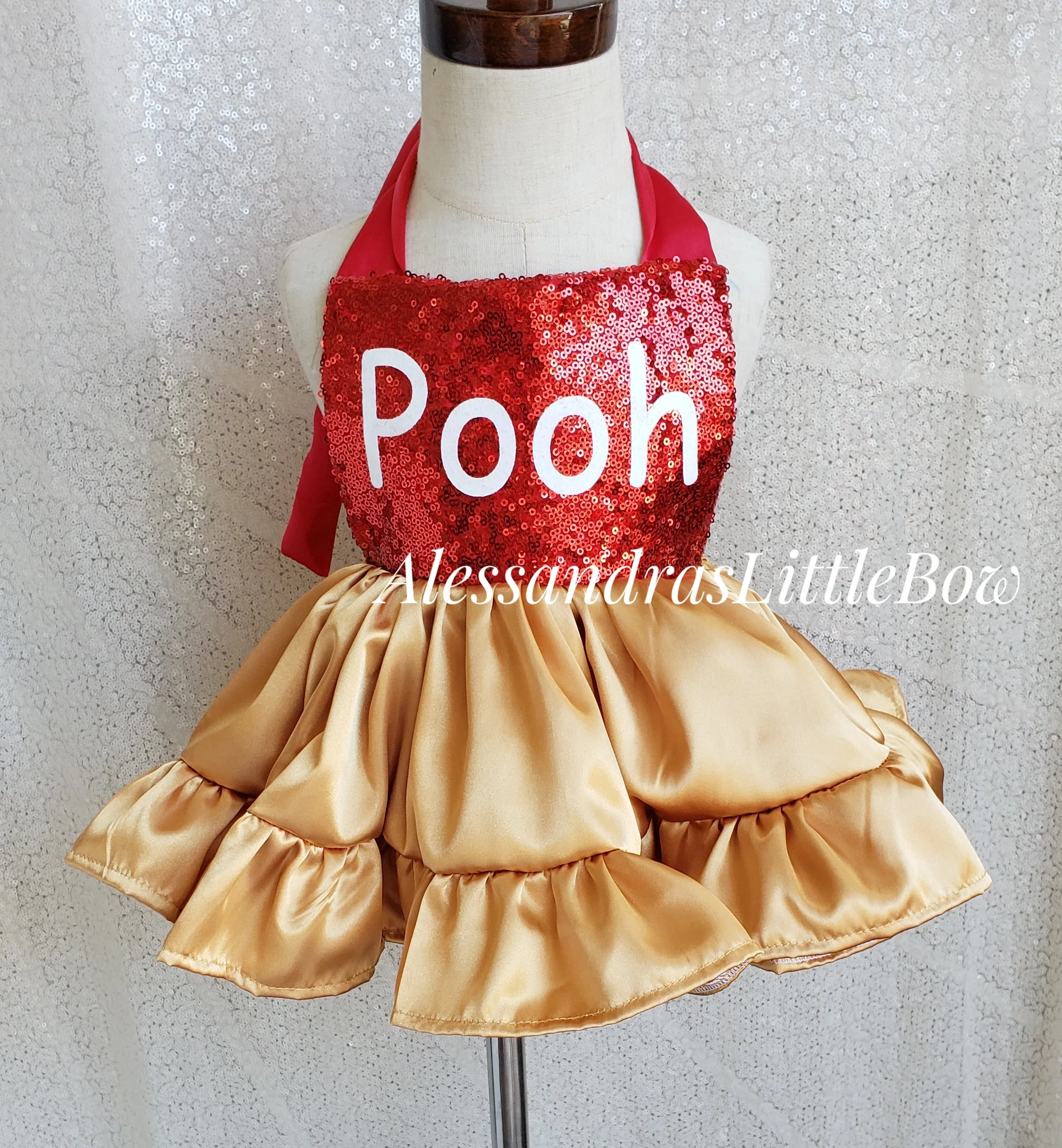 Pooh skirted Romper