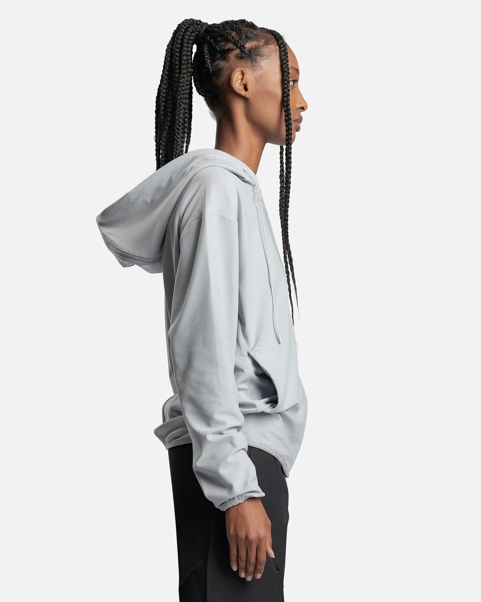 POST ARCHIVE FACTION (P.A.F) Women's 5.0 Hoodie Center in Grey