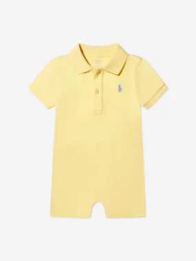 Ralph Lauren Baby Boys Polo Romper in Yellow