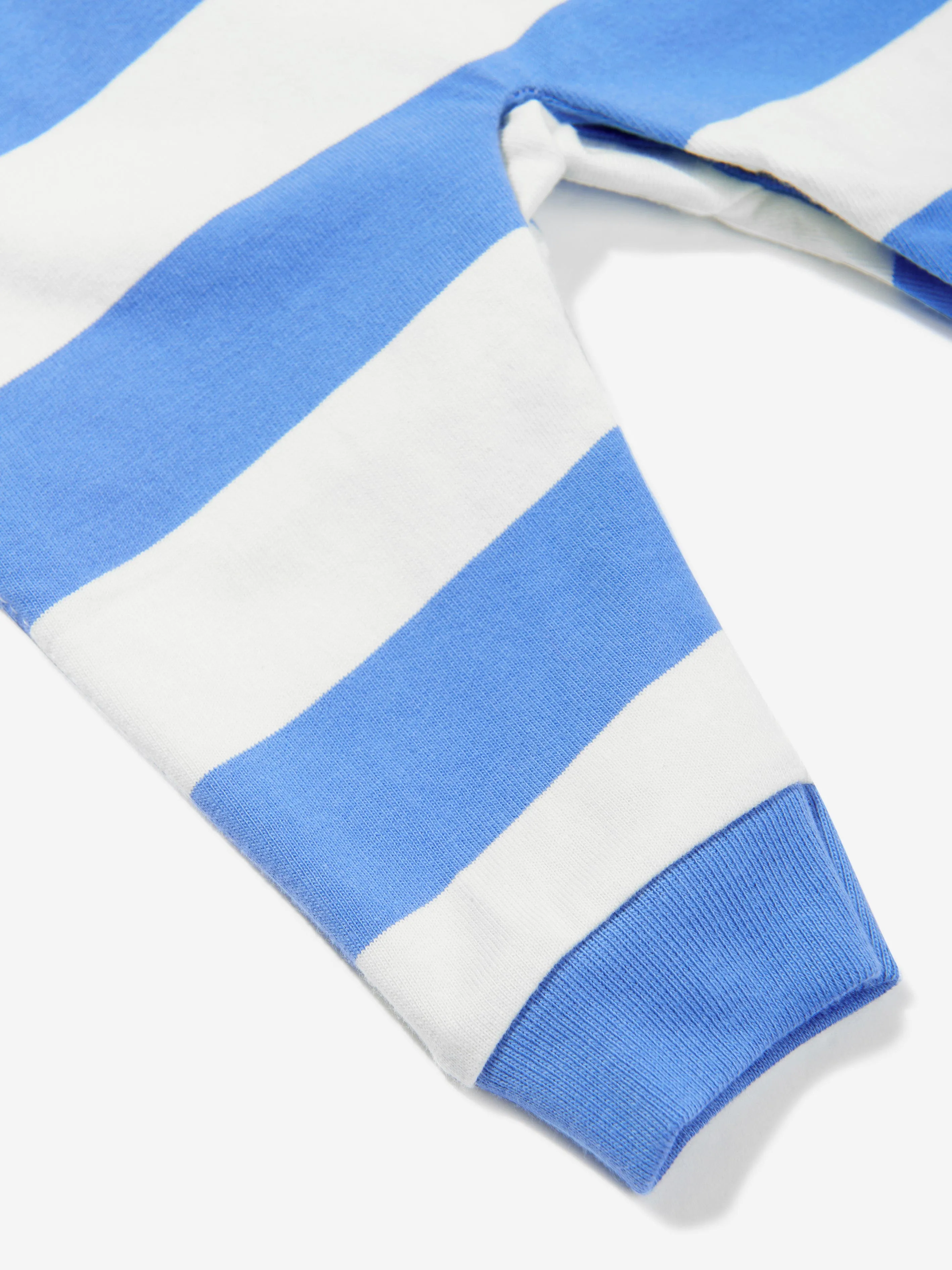 Ralph Lauren Baby Boys Striped Rugby Romper in Blue