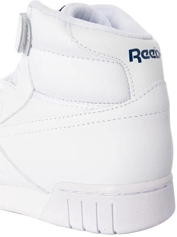 Reebok Ex-O-Fit Hi Leather Trainers - White