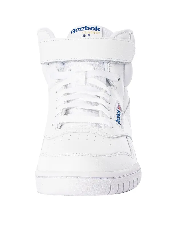 Reebok Ex-O-Fit Hi Leather Trainers - White