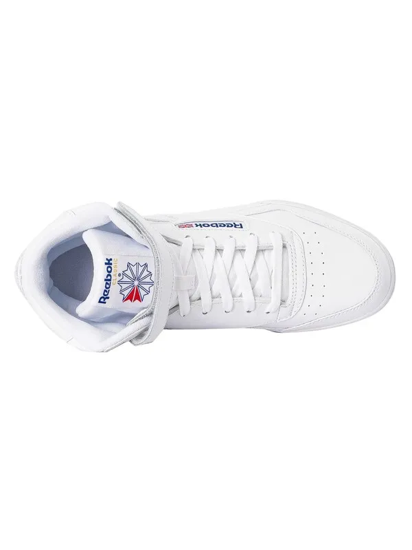 Reebok Ex-O-Fit Hi Leather Trainers - White