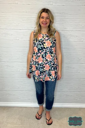 Rita Floral Sleeveless Tunic