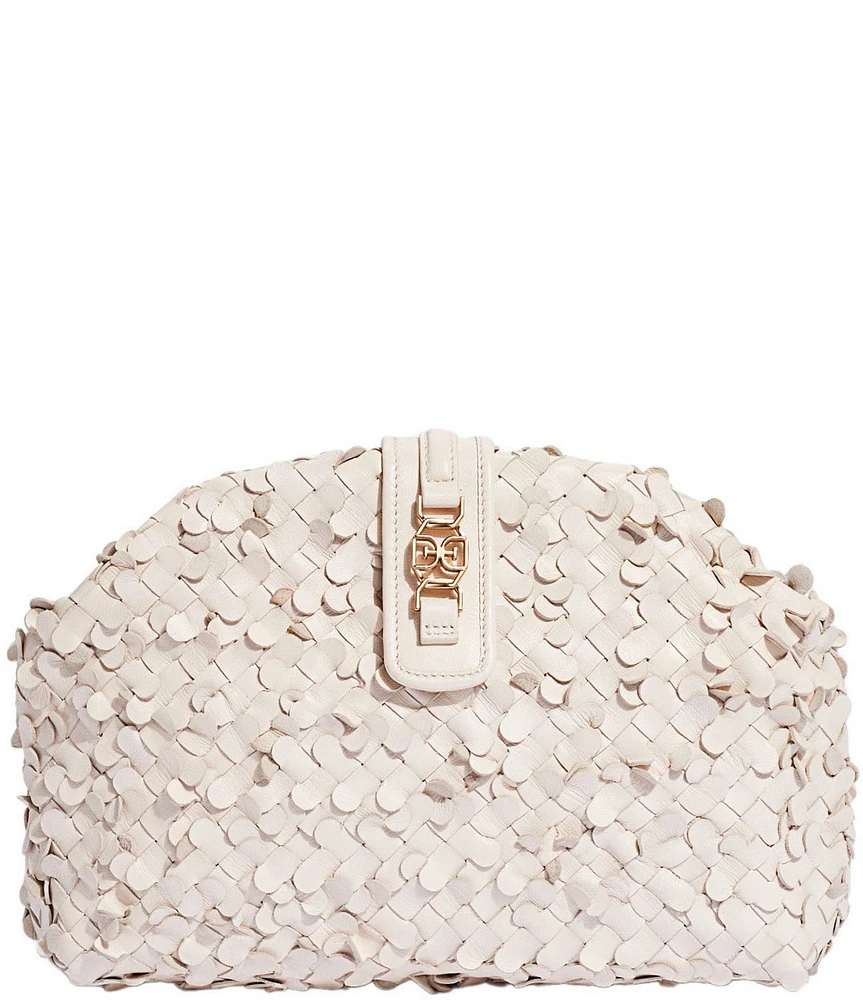 Sam Edelman Bianka Woven Leather Clutch