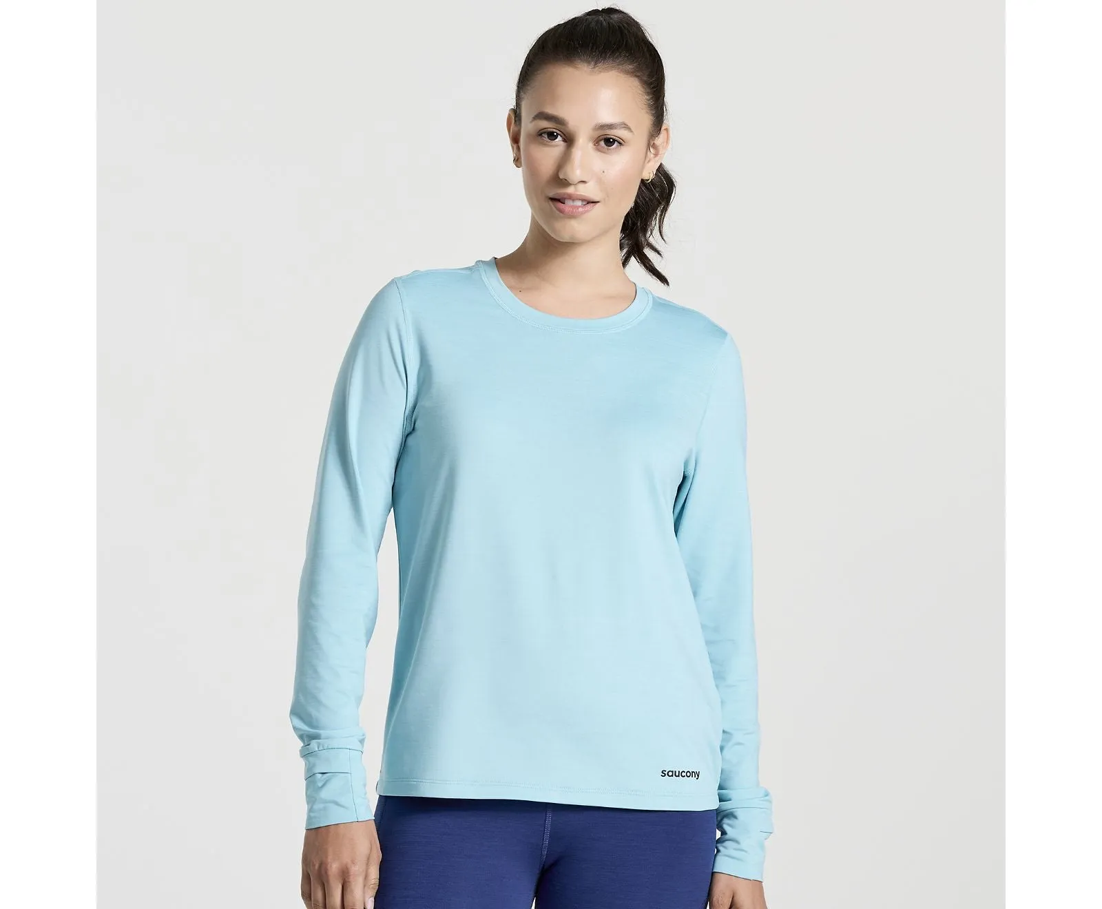 Saucony |  Boulder Base Layer | Women's | Rainfall Heather