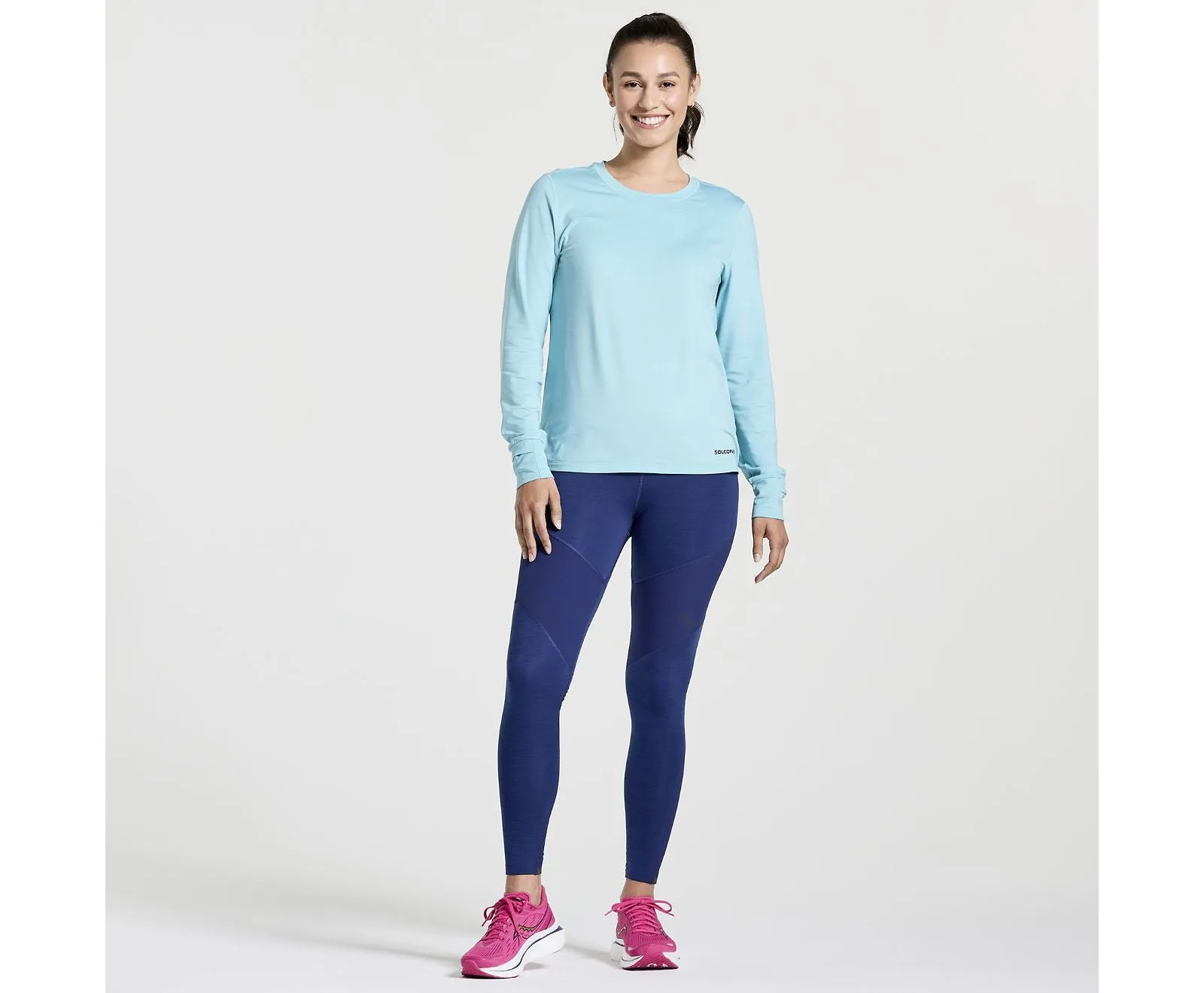 Saucony |  Boulder Base Layer | Women's | Rainfall Heather