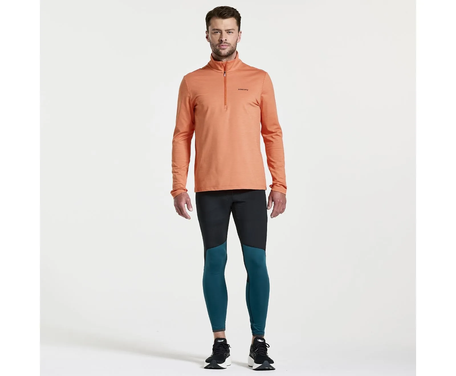 Saucony | Solstice 1/4-Zip | Men's | Ember Heather