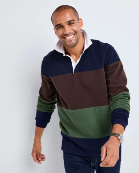 Signature Panelled Fleece Rugby Shirt