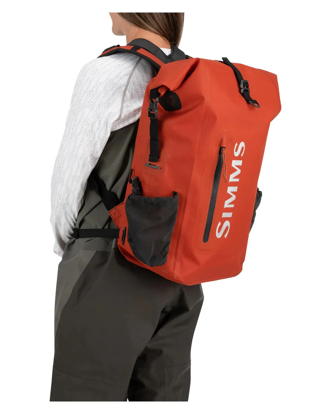 Simms Dry Creek Rolltop Backpack Simms Orange