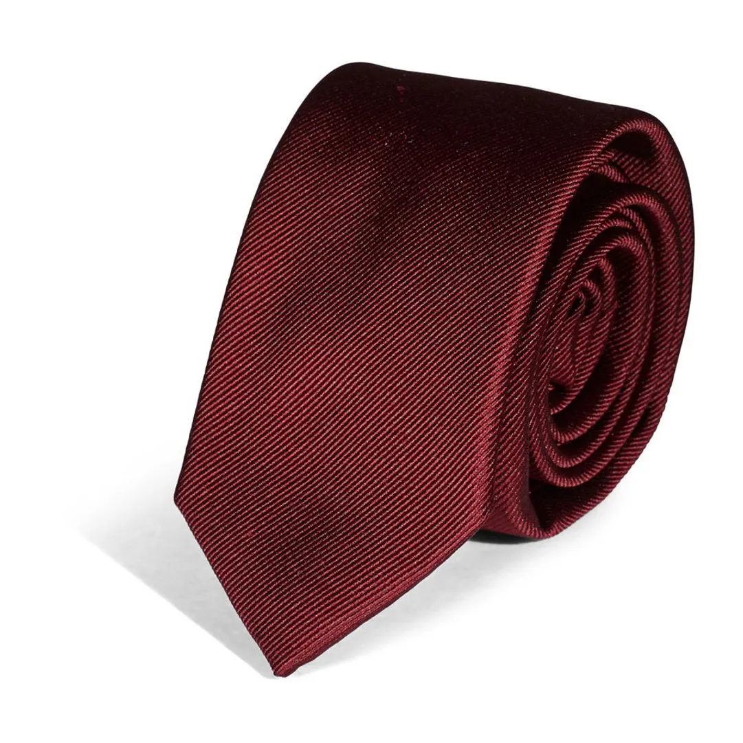 Slim Silk Faille Necktie in Choice of 32 Colors by House of Amanda Christensen