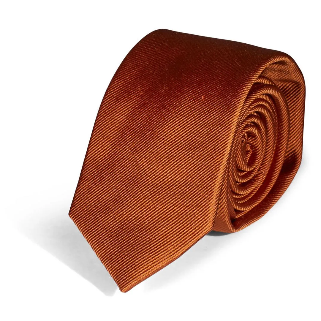 Slim Silk Faille Necktie in Choice of 32 Colors by House of Amanda Christensen