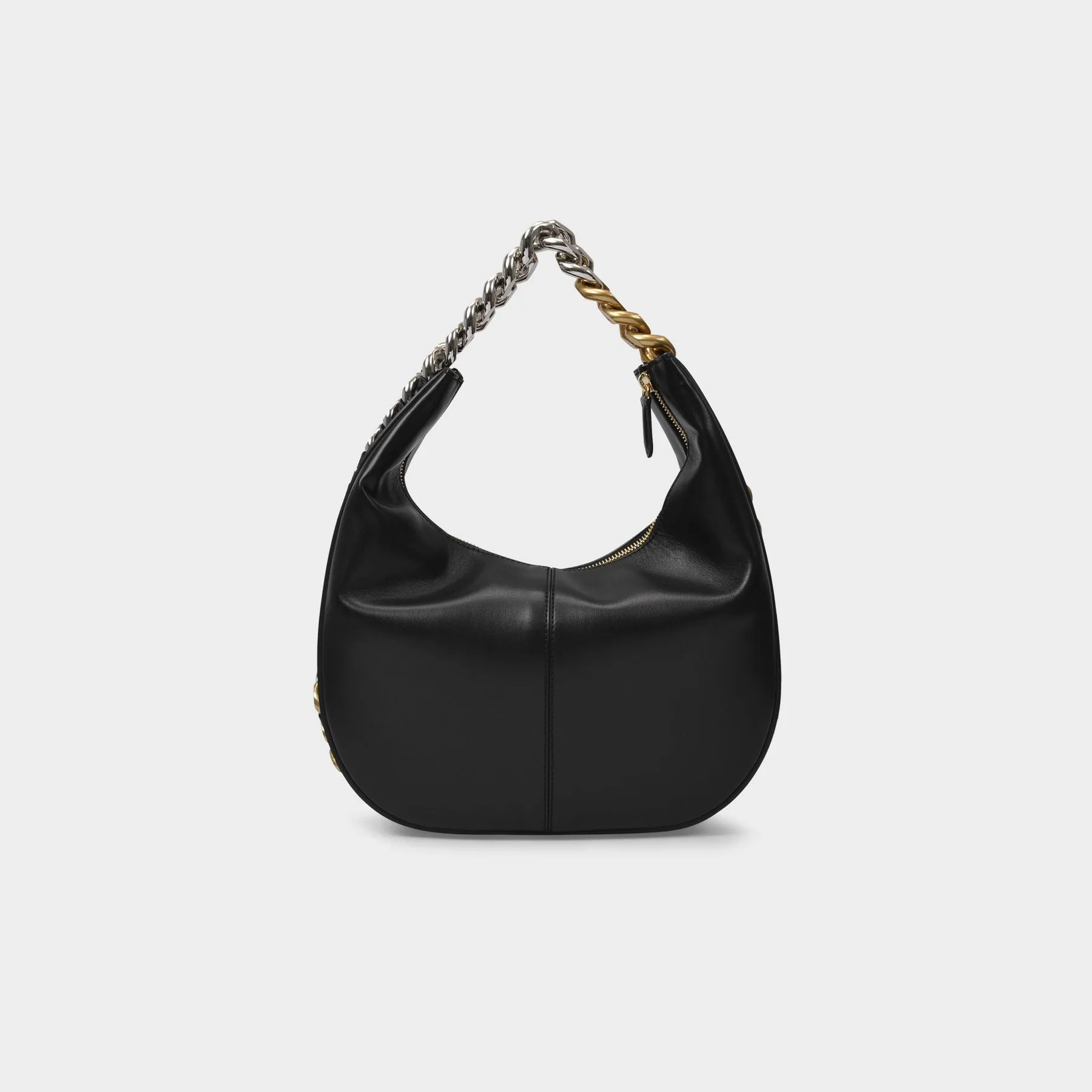 Stella McCartney  Frame Small Hobo Bag - Stella Mccartney -  Black - Leather Vegan