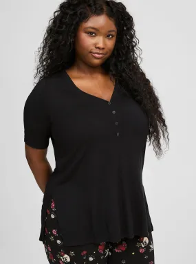 Super Soft Slub Henley Tunic