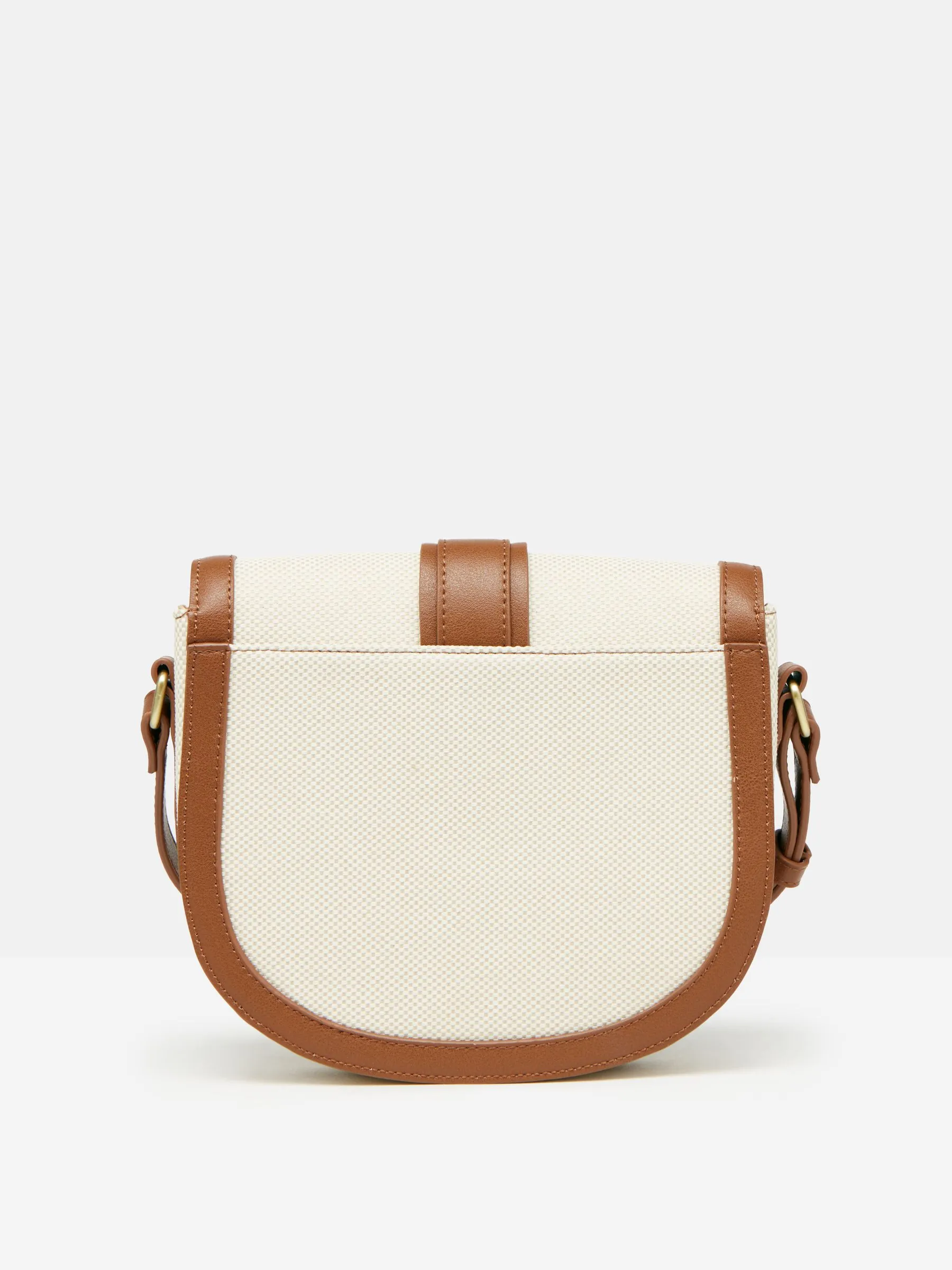 Tan Canvas Cross Body Bag