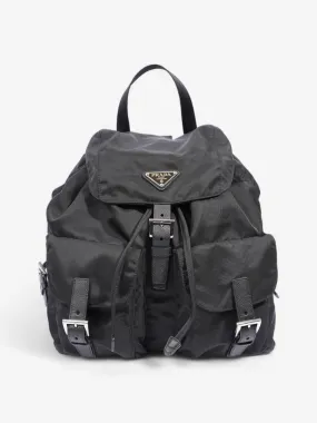 Tessuto Backpack Black Re Nylon Medium