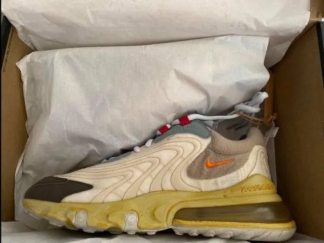 Travis Scott x Nike Air Max 270 React Cactus Trails 9.5 ...