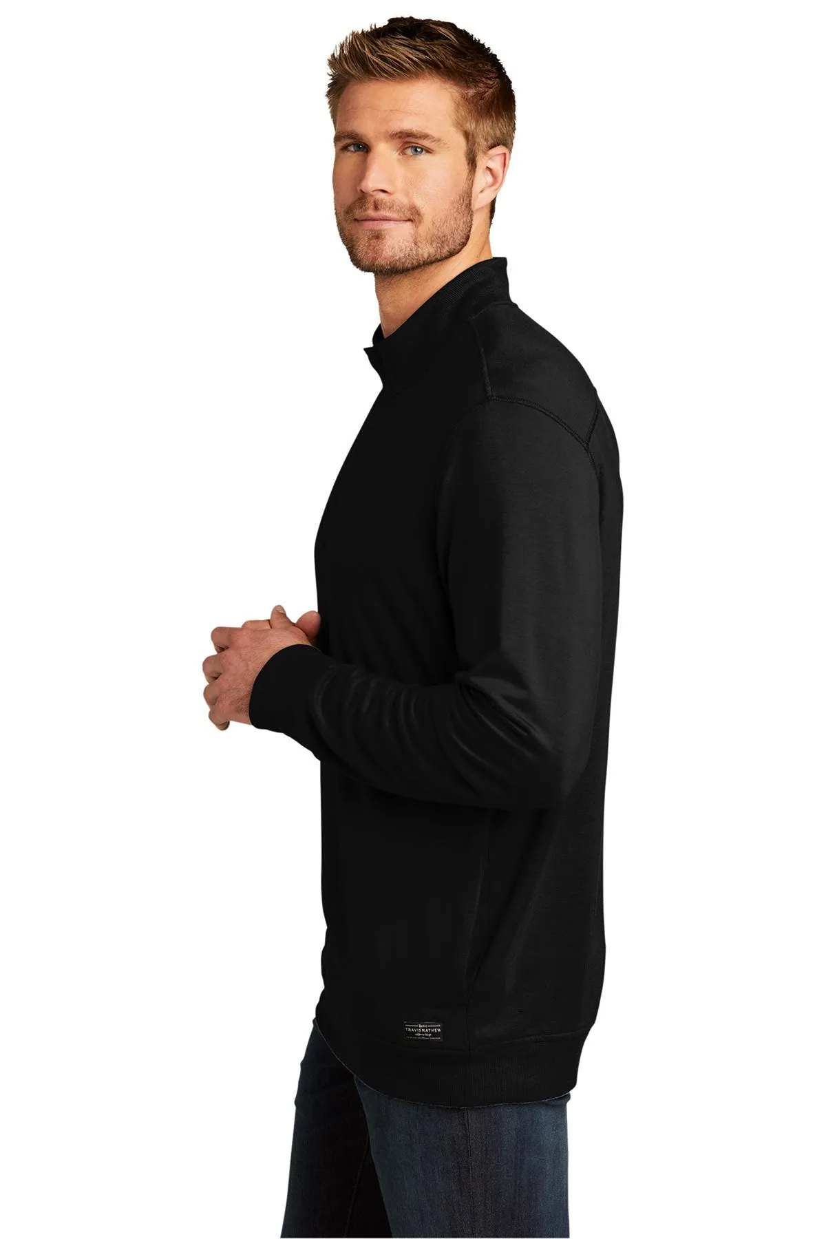 TravisMathew Newport 1/4-Zip Fleece TM1MU419 Black