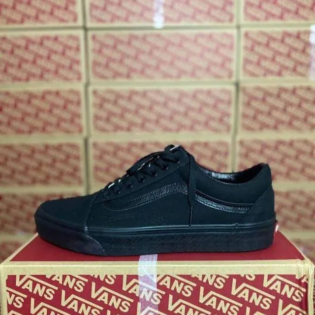 Triple black vans