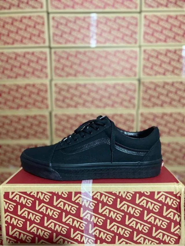 Triple black vans