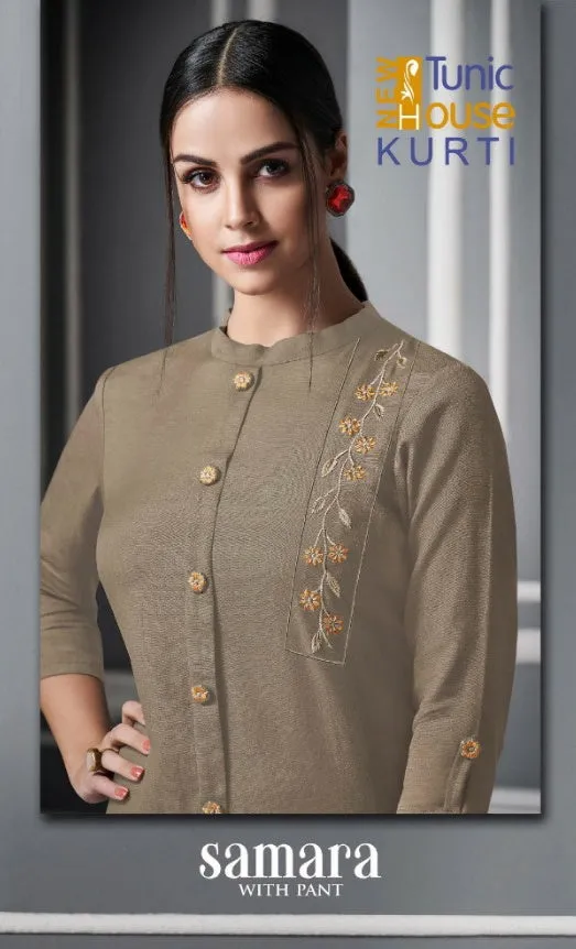 Tunic House Samara Rayon Casual Wear Kurti Collection