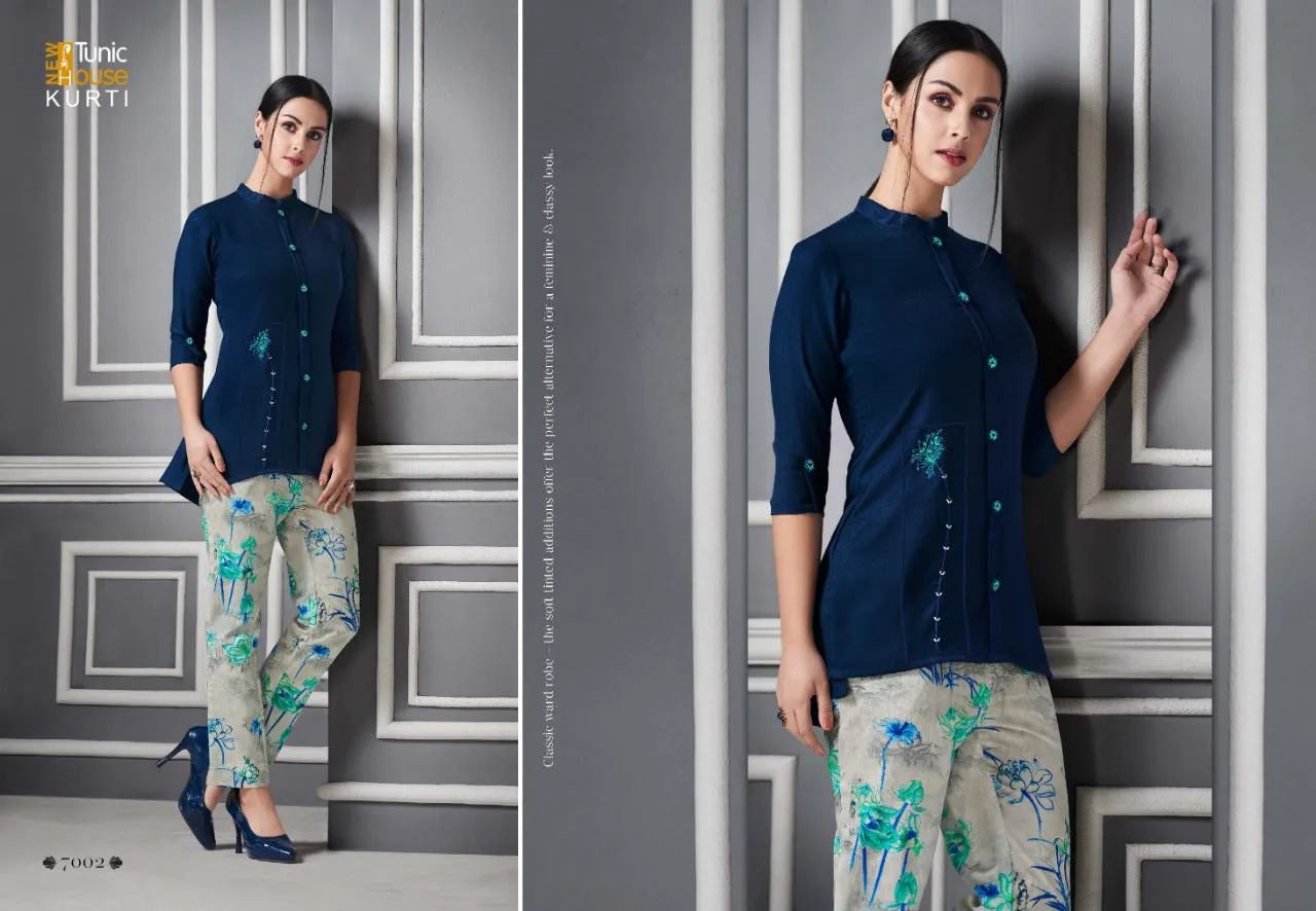 Tunic House Samara Rayon Casual Wear Kurti Collection