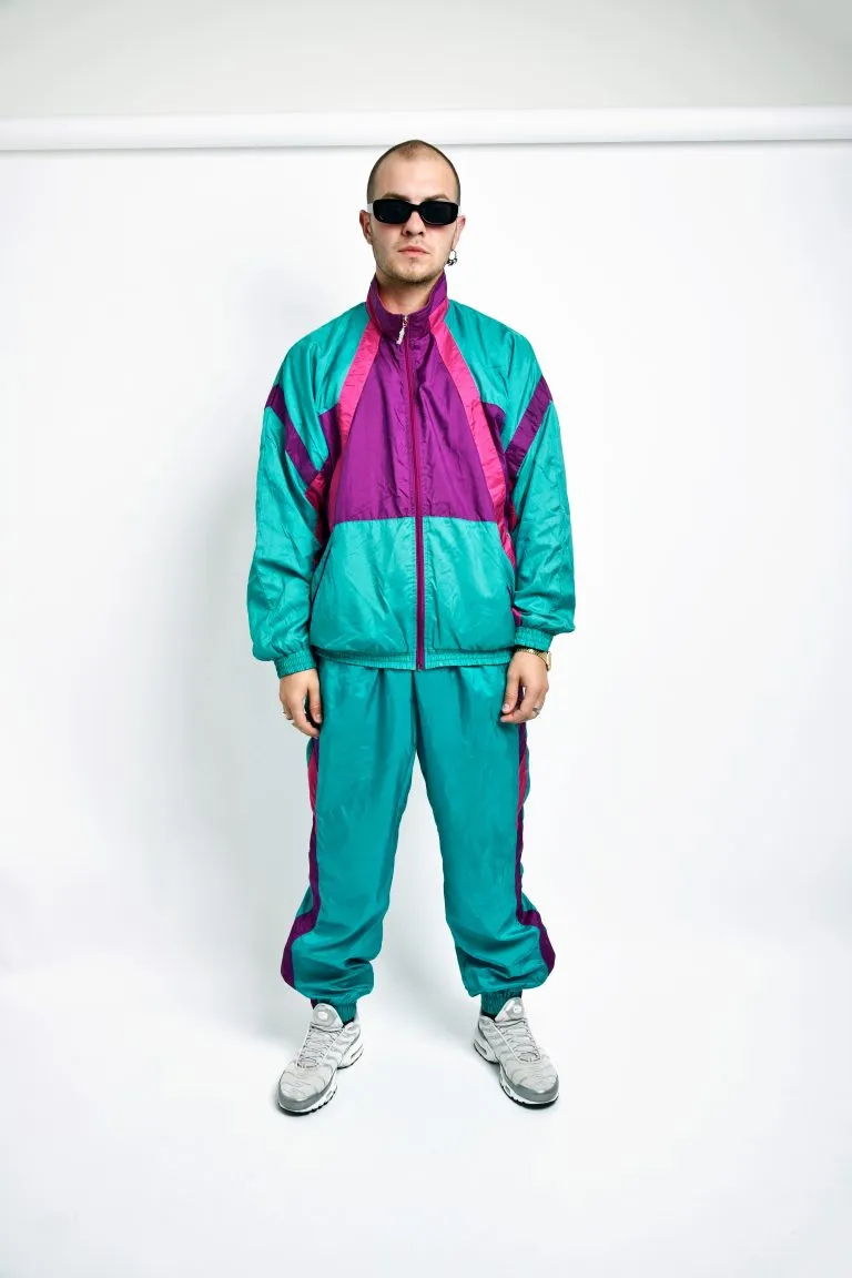 Vintage 90s tracksuit set multi