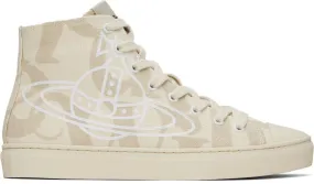 Vivienne Westwood Beige Plimsoll Sneakers