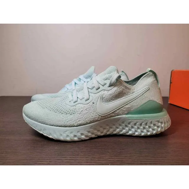 Women's Nike Epic React Flyknit Teal Running Sneakers si...