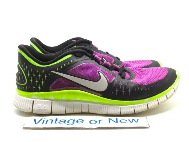 Women's Nike Free Run+ 3 Laser Purple Volt Black Running...