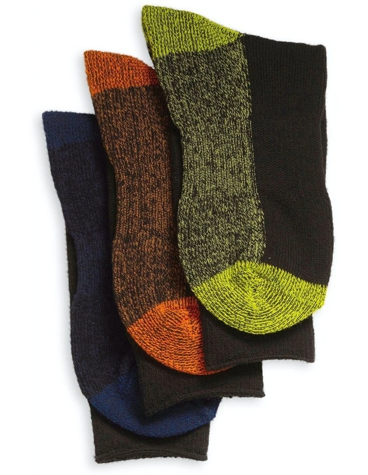 Workwear Crew Cotton Socks 12 Pack in Two Tone