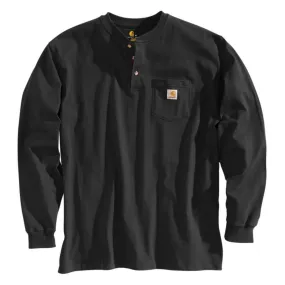 Workwear Pocket Long Sleeve Henley - Big  - K128B