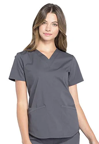 Workwear WW665 Professionals Women Scrubs Top V-Neck