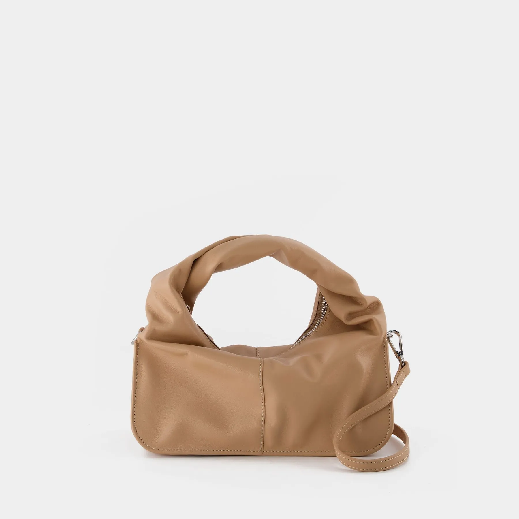 Yuzefi  Wanton Bag in Beige Leather