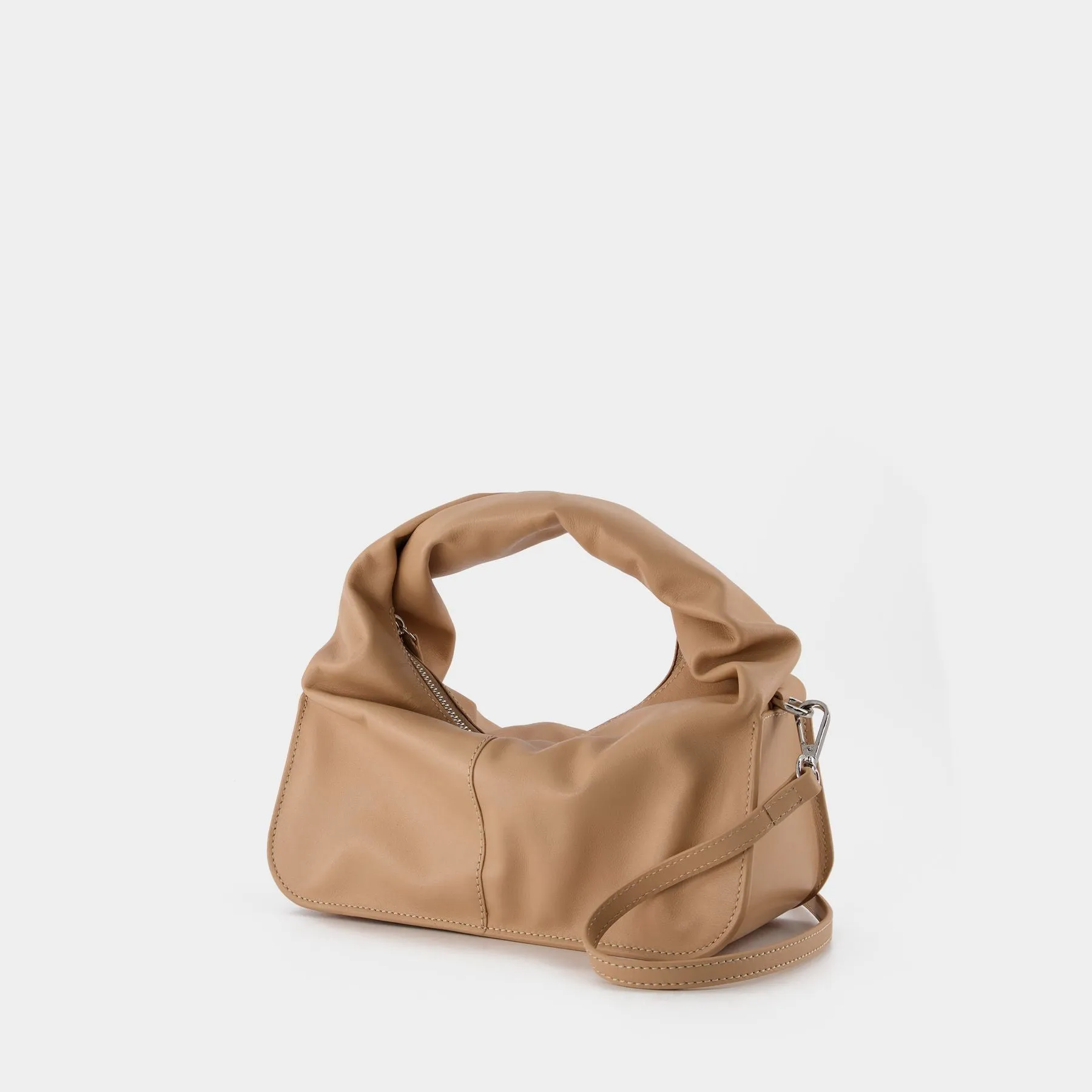 Yuzefi  Wanton Bag in Beige Leather